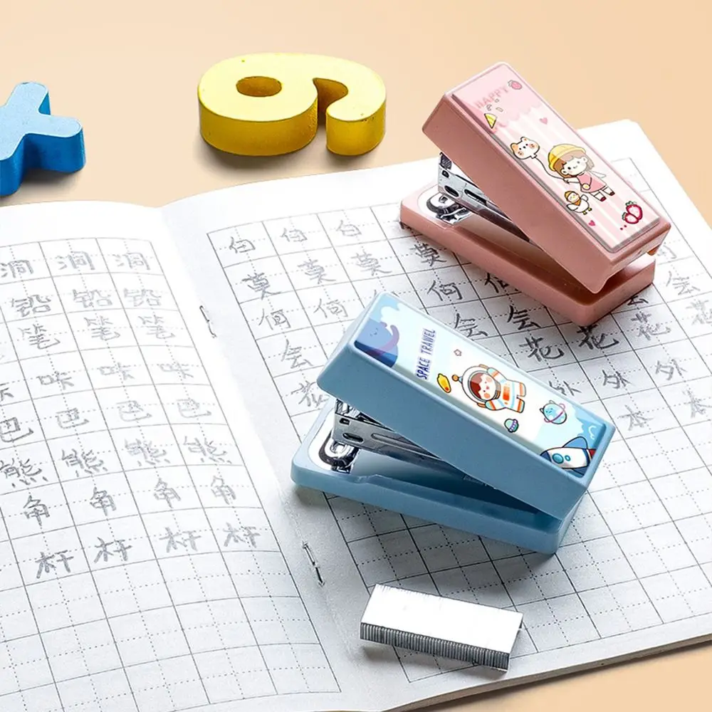 

Accessories Paper Staplers Paper Fixing Mini Stapler Set with Staples Paper Binder Set School Supplies Office Binding Tools