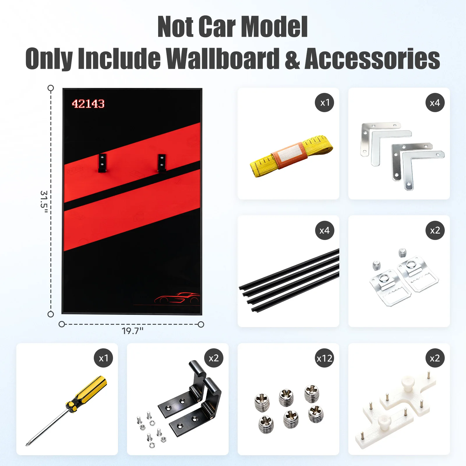 레고 페라리 데이토나 SP3 42143 성인용 수집용 자동차 벽걸이 조립 블록 사진 프레임용 디스플레이 월보드