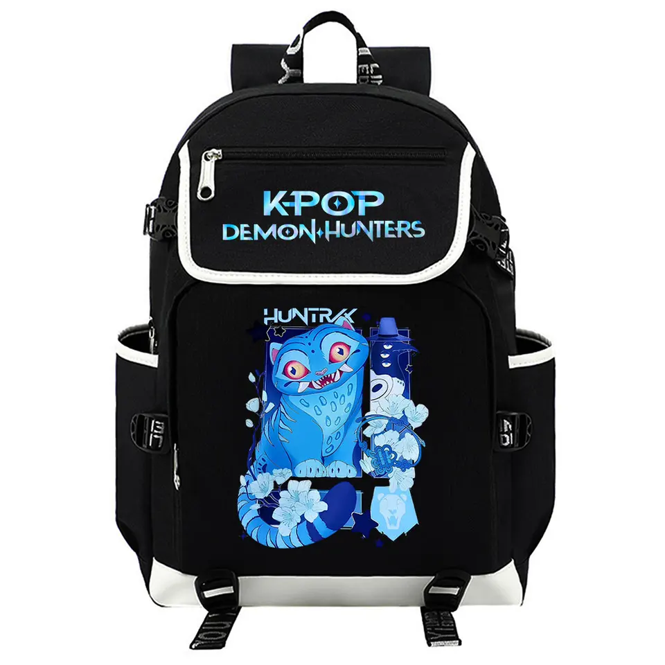 HGWOPGASD Kpop Demon Slayer Rucksack - Wasserdichte Anime Schultasche Mit Charakter-Prints Für Fans