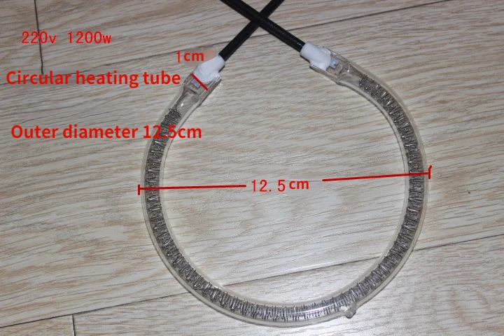 round heating tube for Heating Element Bulb Convection Oven Round glass Heating Tube with Round Tungsten Wire Glass water heating elements,ceramic heating ring