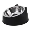 1pc Cat Bowl Lovely Creative Inclined Kitten Puppy Food Feeding Bowls Stainless Steel Cats Drinking Feeder Pet Dogs Cats Feeders 3