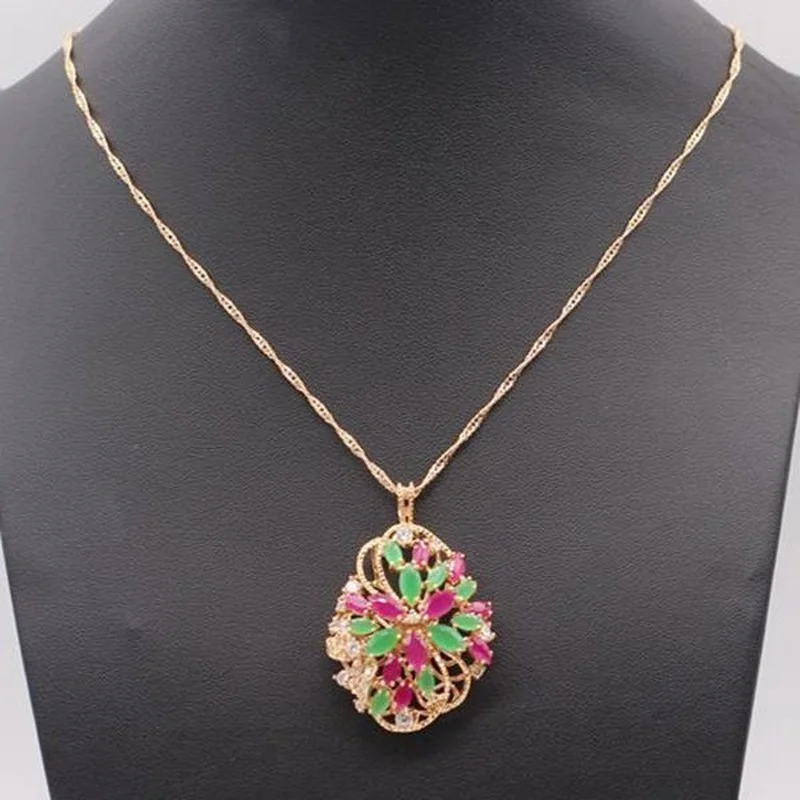 Jewelry classic Enamel Flower Cubic Zirconia Ring promotion elegant fashion crystal engagement ring