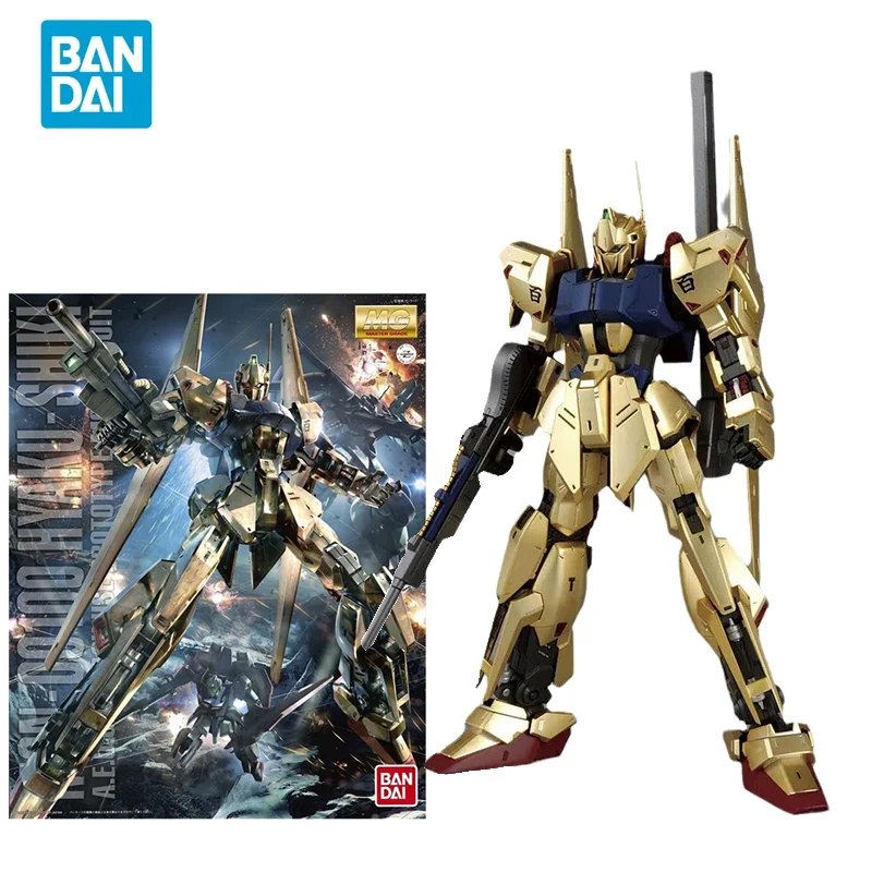 

Оригинальная модель Bandai в стиле аниме GUNDAM, модель MG 1/100 MSN-00100 HYAKU-SHIKI, модель робота в сборе, игрушки, подарки для детей