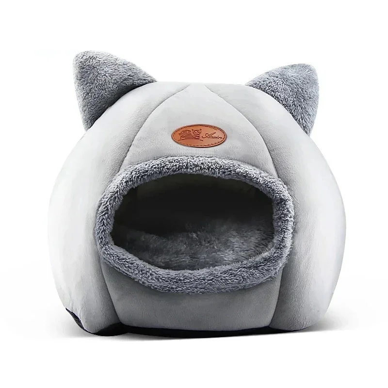 

Deep Sleep Comfort Bed for Pets Little Mat Basket for Cat's House Products Tent Cozy Cave Indoor Beds Winter