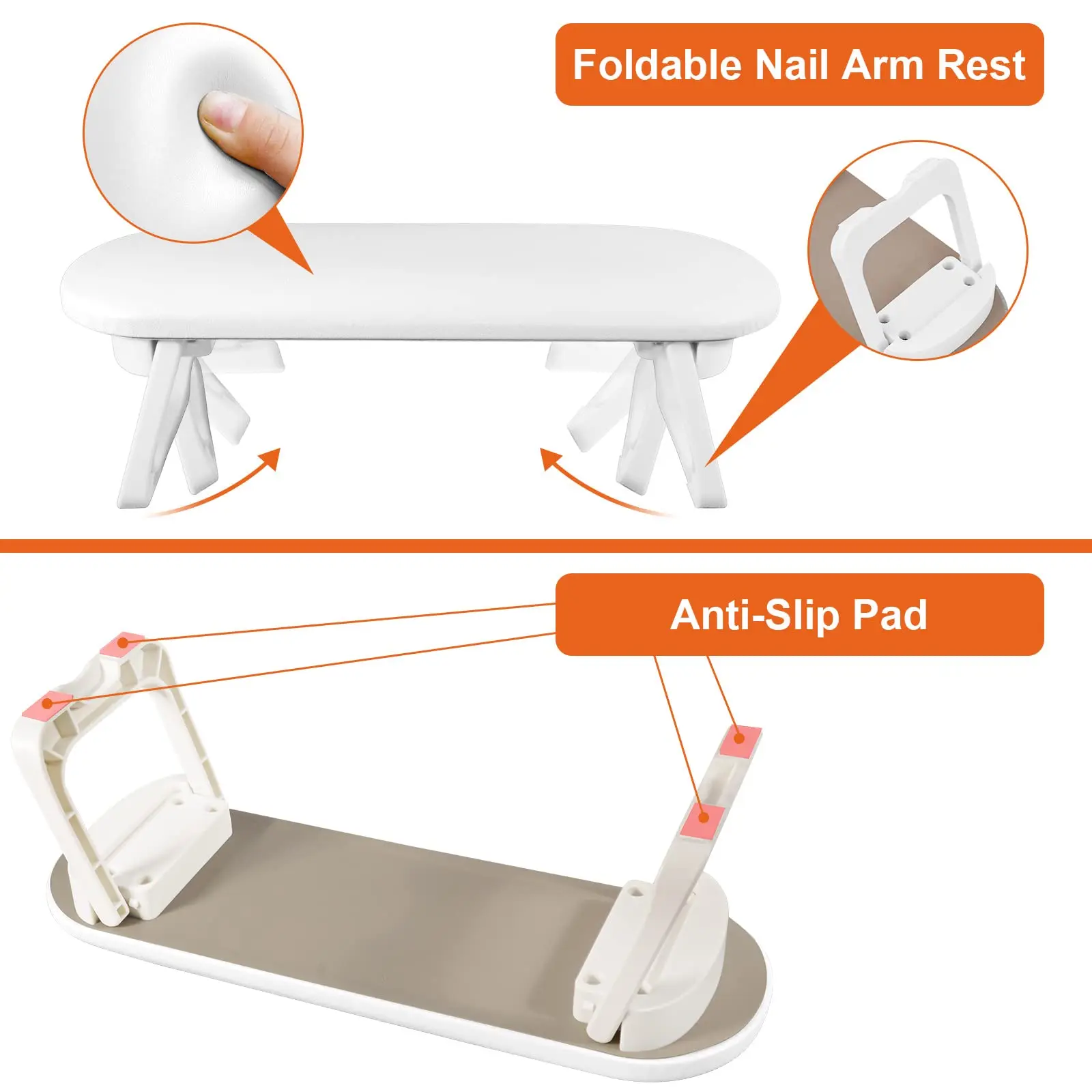 H6 nail art hand pillow suit portable foldable easy to clean nail art hand pillow comfortable non-slip hand pillow 3