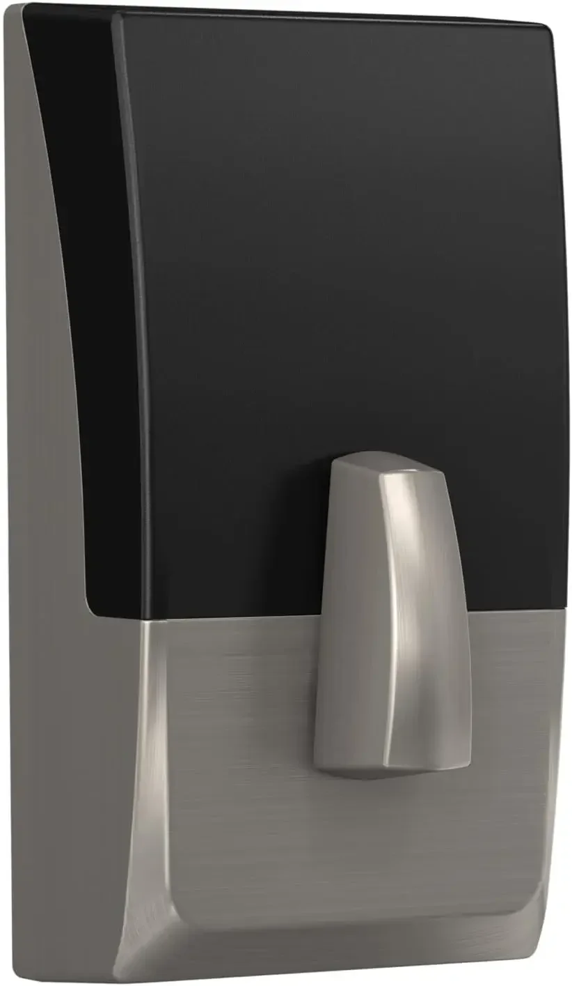 Encode Smart Wi-Fi Deadbolt with Century Trim in Satin Nickel