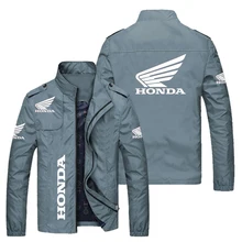 

2022 Autumn Winter Men‘s Jackets Honda Car Wing Red Printed Jacket Windbreaker Fashion Motorcycle Jacket Men Clothing Coats