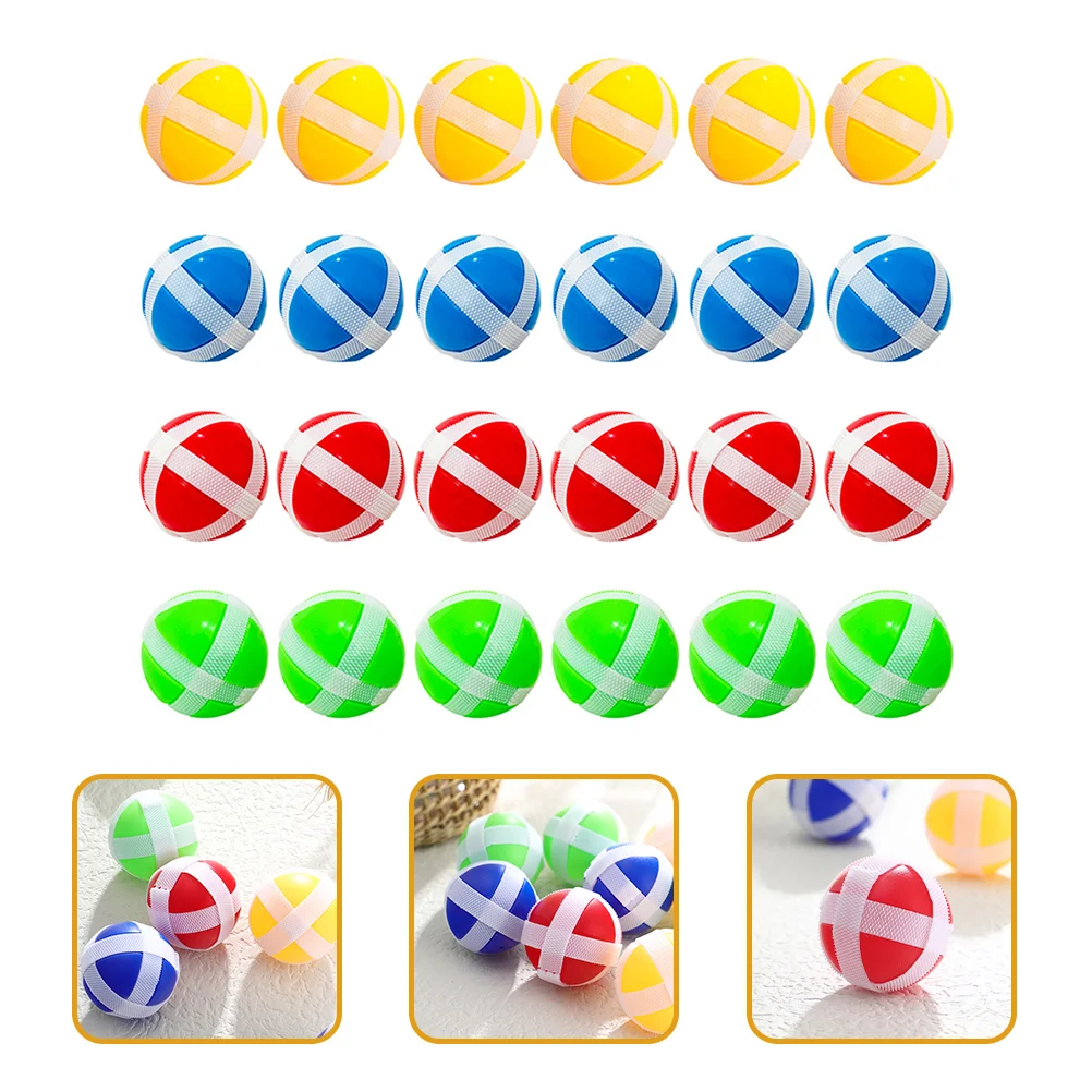 24 Pcs Replacement Sticky Balls Toy Fabric Board Accessories Hook and Loop Child 2