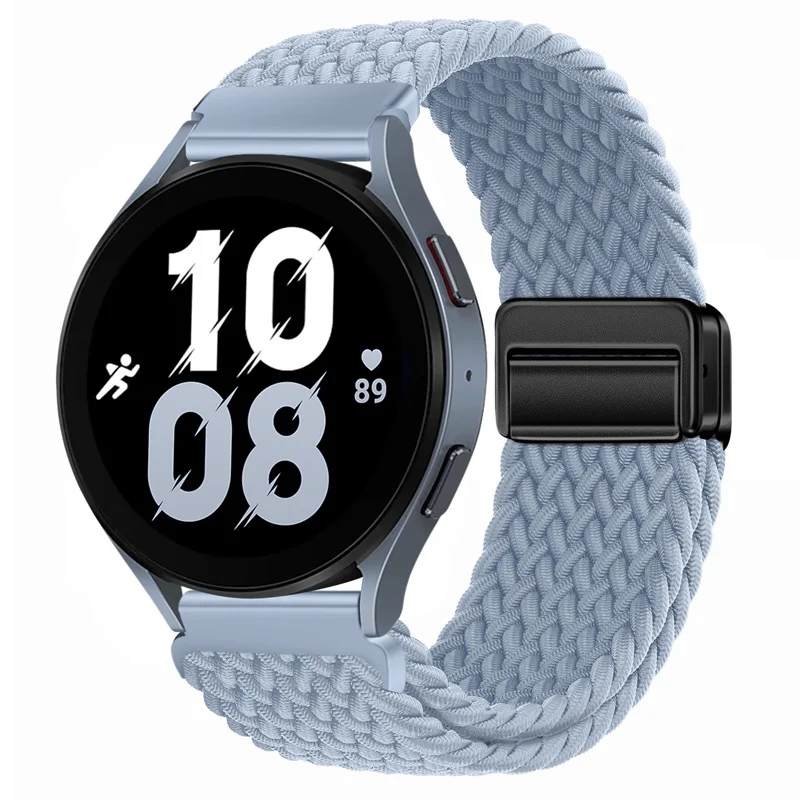 Adjustable Magnetic Buckle Nylon Strap with Metal Accents - Available in 22mm & 20mm Sizes