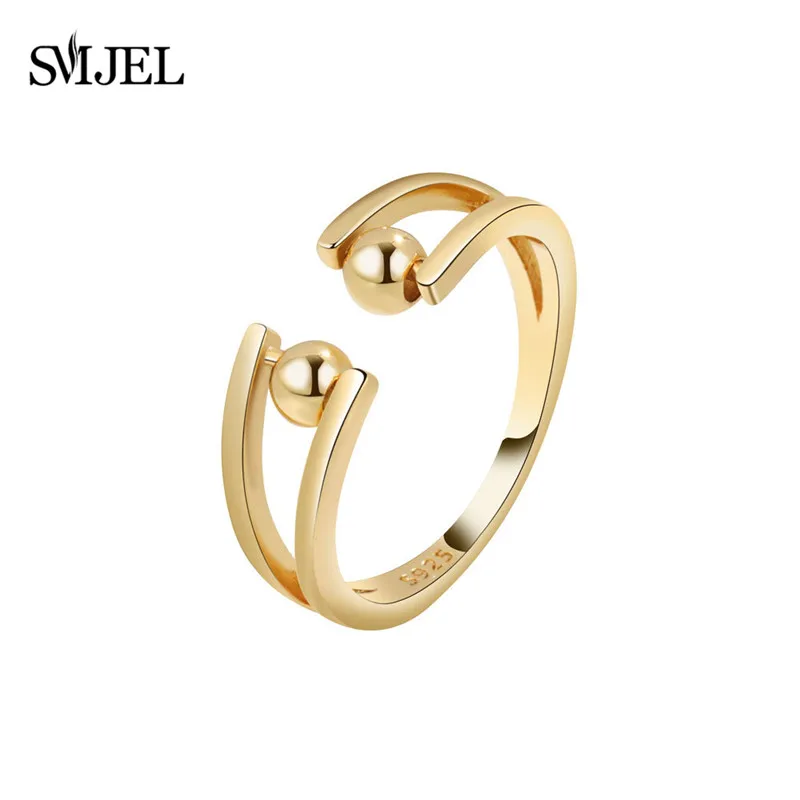Elegant Beaded Spinner Ring - Anti-Stress Fidget Jewelry