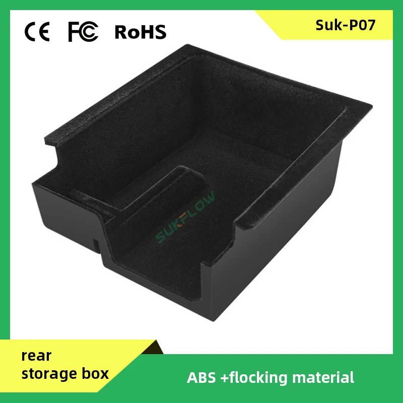 

Suk-P07 Foldable Front Drawer Underseat Trunk Center Console Rear Row Storage Box For Tesla Model 3