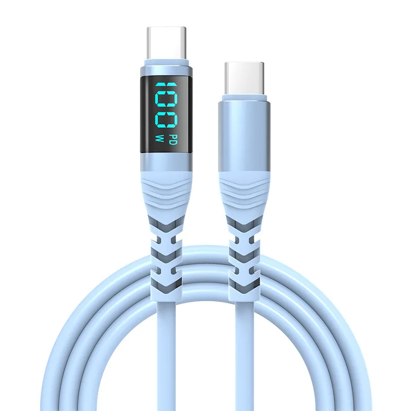 High-Power 240W USB-C Charging Cable with Smart LED Display and E-Marker Chip