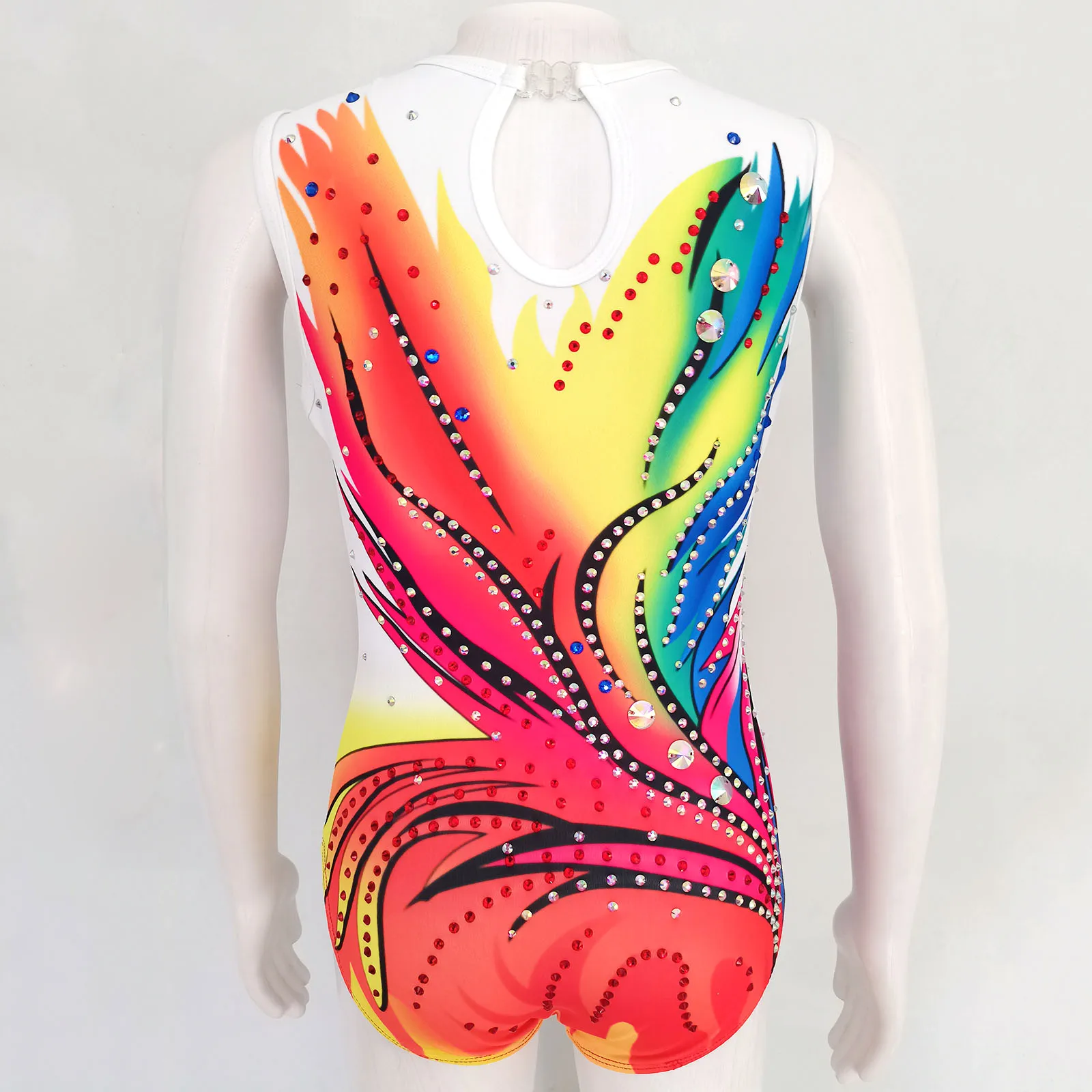 LIUHUO Rhythmic Gymnastics Leotards Girls Women Colorful Dance Wear Competition Unitards girl dance costume