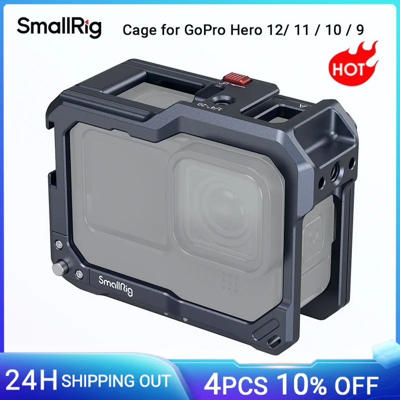 SmallRig for GoPro Hero 12 /9/10/11 Black Cage Vlog Kit SmallRig for GoPro Hero 12 /9/10/11 Black Cage Vlog Kit