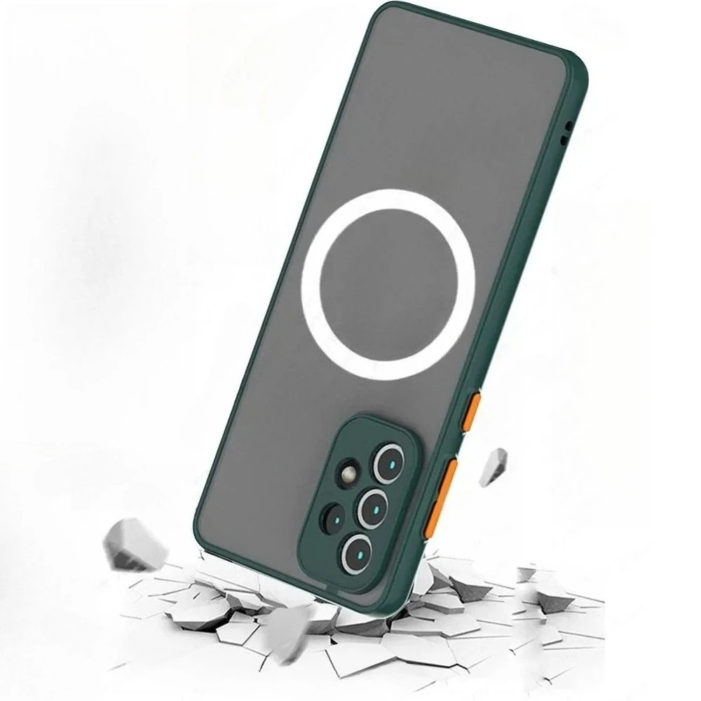 Premium Magnetic Wireless Charging Shockproof Matte Case - Luxury Edition
