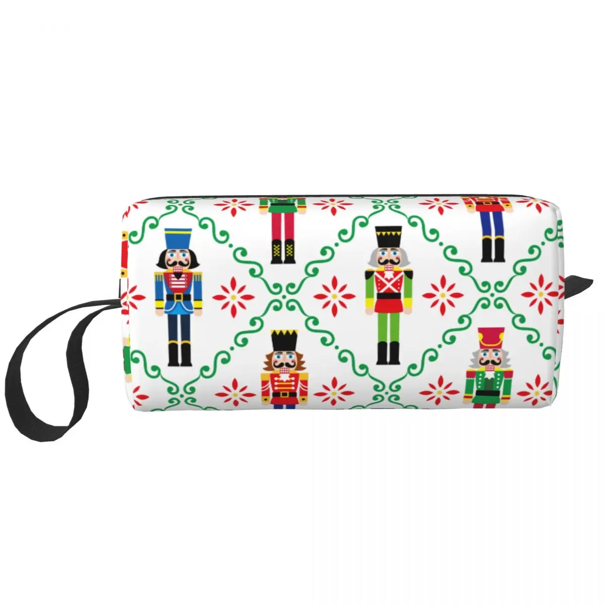 

Nutcracker Christmas Large Makeup Bag Waterproof Pouch Travel Cosmetic Bags Organizer for Unisex