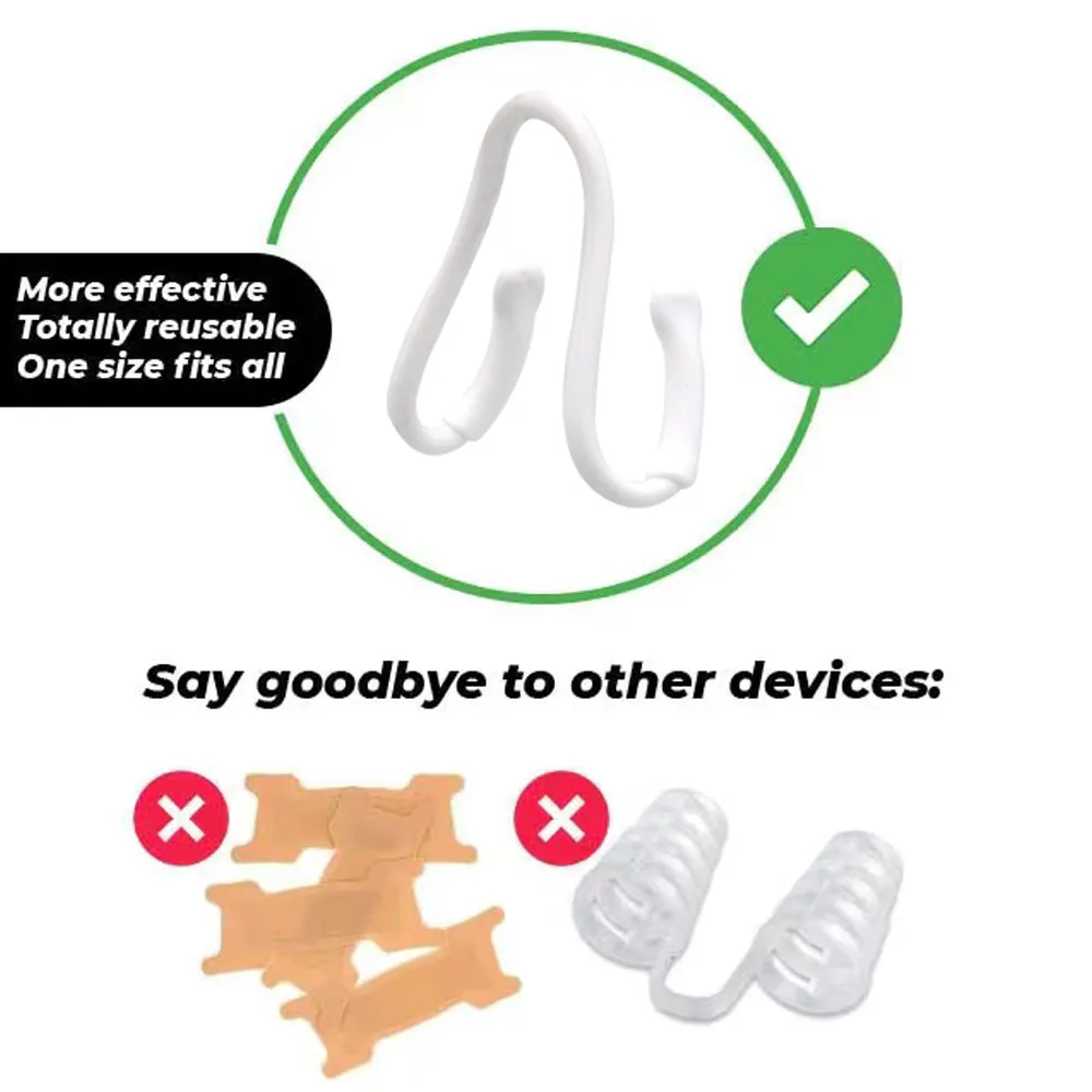 Noson Silicone Nasal Dilators Anti Snoring Sleeping Nose Clip Aid Easier External Help Breathe Snoring Devices Nose Vents Clip 4