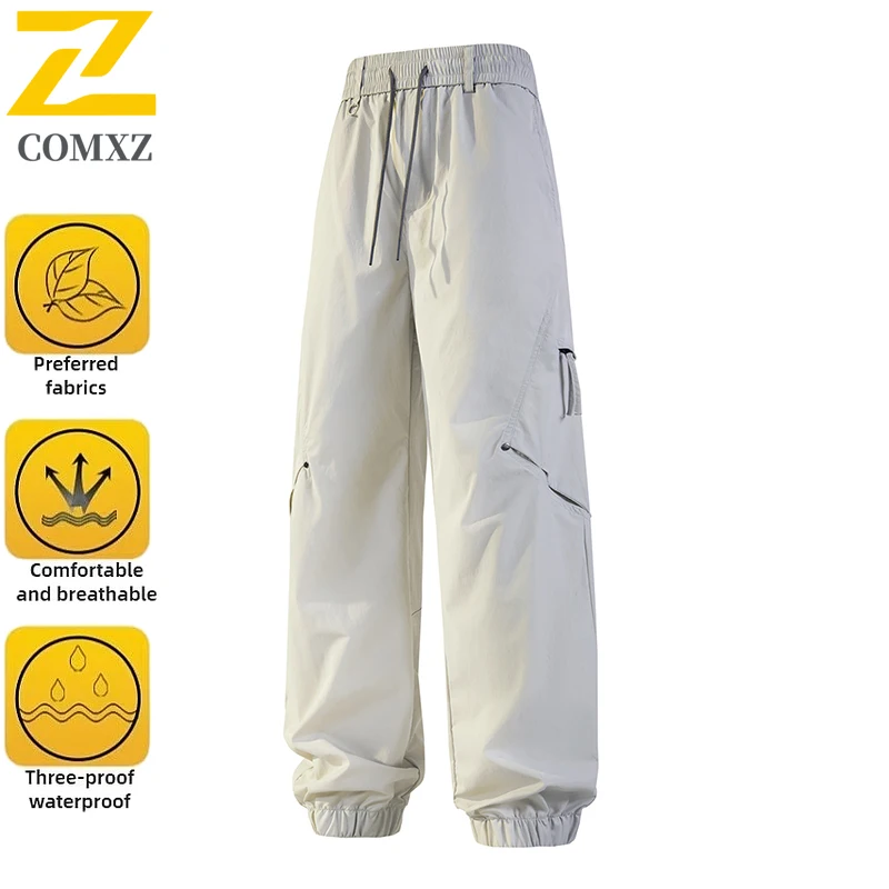 ​Men's  Anti-Wrinkle Cargo Pants Spring Waterproof Outdoor Hiking Camping Tactical Windproof Fishing Mountaineering Trousers​