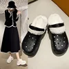 EVA Garden Shoes Female Plush Thick Bottom Increased Winter Outdoor Cotton Slippers Female Sponge Cake Anti-skid Slippers 3