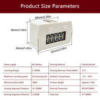 Numérique électronique 5 Affichage Compteur Proximité Industrielle Capteur Magnétique Interrupteur Compteur de Poinçon Induction Automatique Compteur Mètre 5