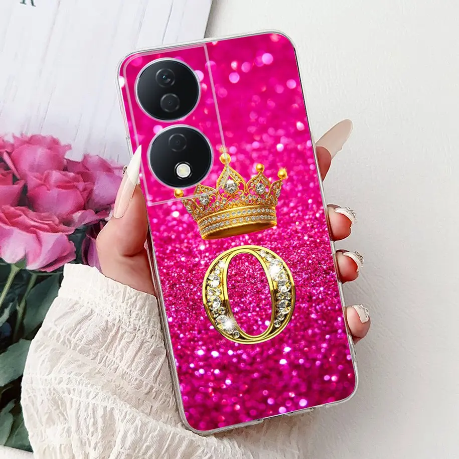 Cute Letters Soft Silicone Phone Case for Honor - Durable and Stylish Cover