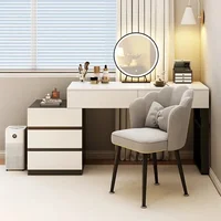 Coiffeuses simples maquillage vanité Table tiroir miroir chambre femmes commodes support de rangement filles armoire chambre meubles 1