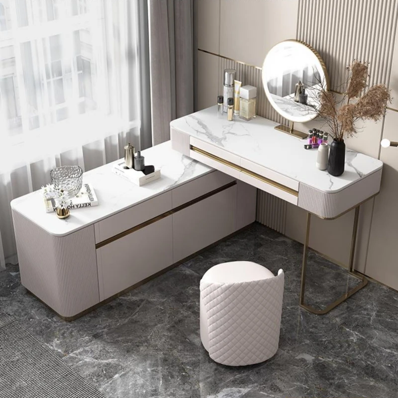 Vanity Storage Dressers Nordic Mirror Console Computer Desk Makeup Table Mobile Muebles Para Dormitorio Bedroom Furniture items makeup dressing table box container drawer nordic organizer woman coiffeuse dressers dressing table mirrors