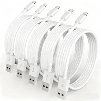 1-5Pcs USB A to L Charging Cable For Apple iPhone 14 11 13 12 Pro Max Plus XS XR Phone USB Data Wire Charger Cable Accessories