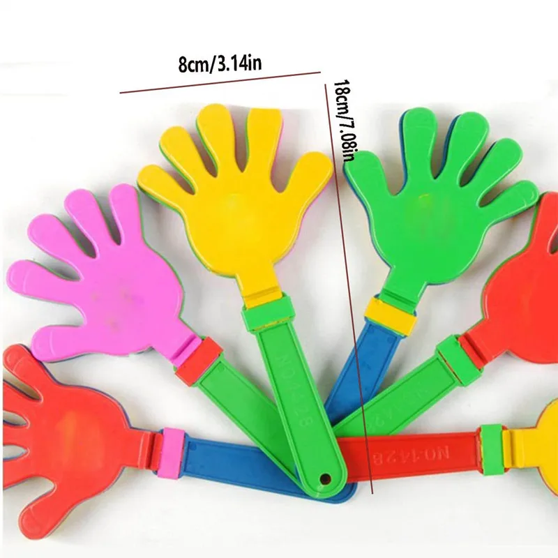 Colorful Hand Clapper Props - Fun Cheering Party Favors