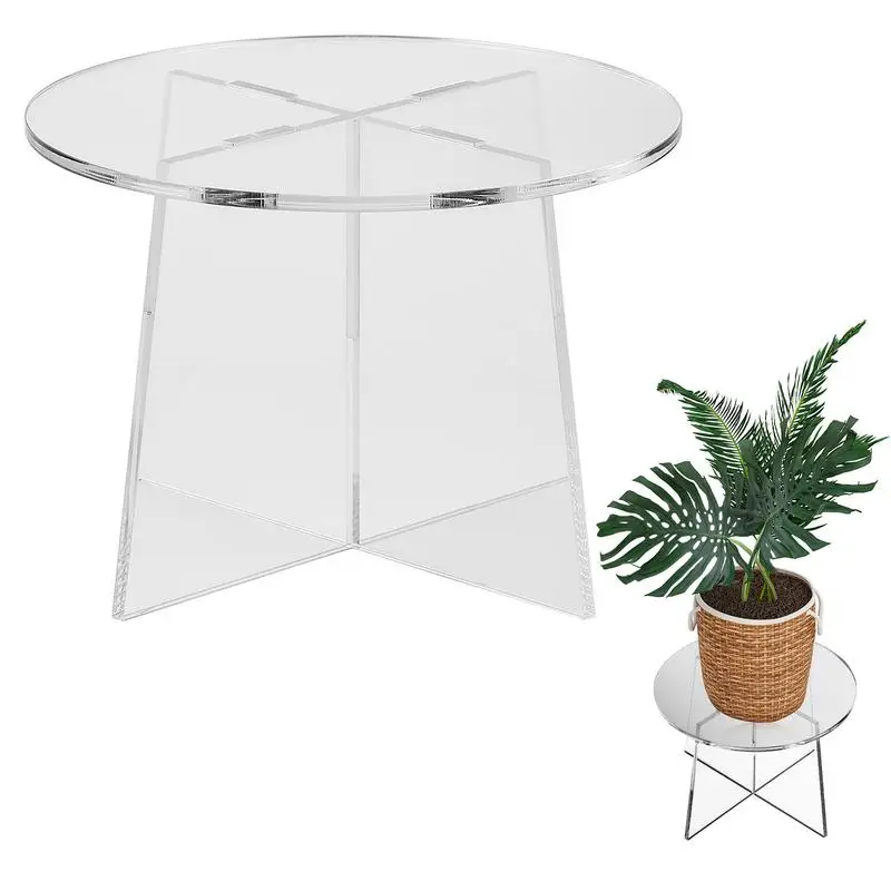 

Acrylic Planter Stand Round Clear Flower Pot Stands indoor flower pot display stand decoration for home table display organizer