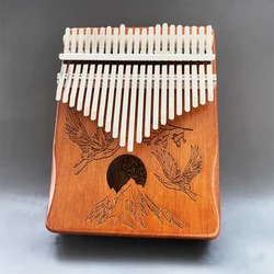 Professional-Grade Portable Kalimba Thumb Piano - Perfect for Beginners, Relaxation, and Gift Giving (21keys crane retro)