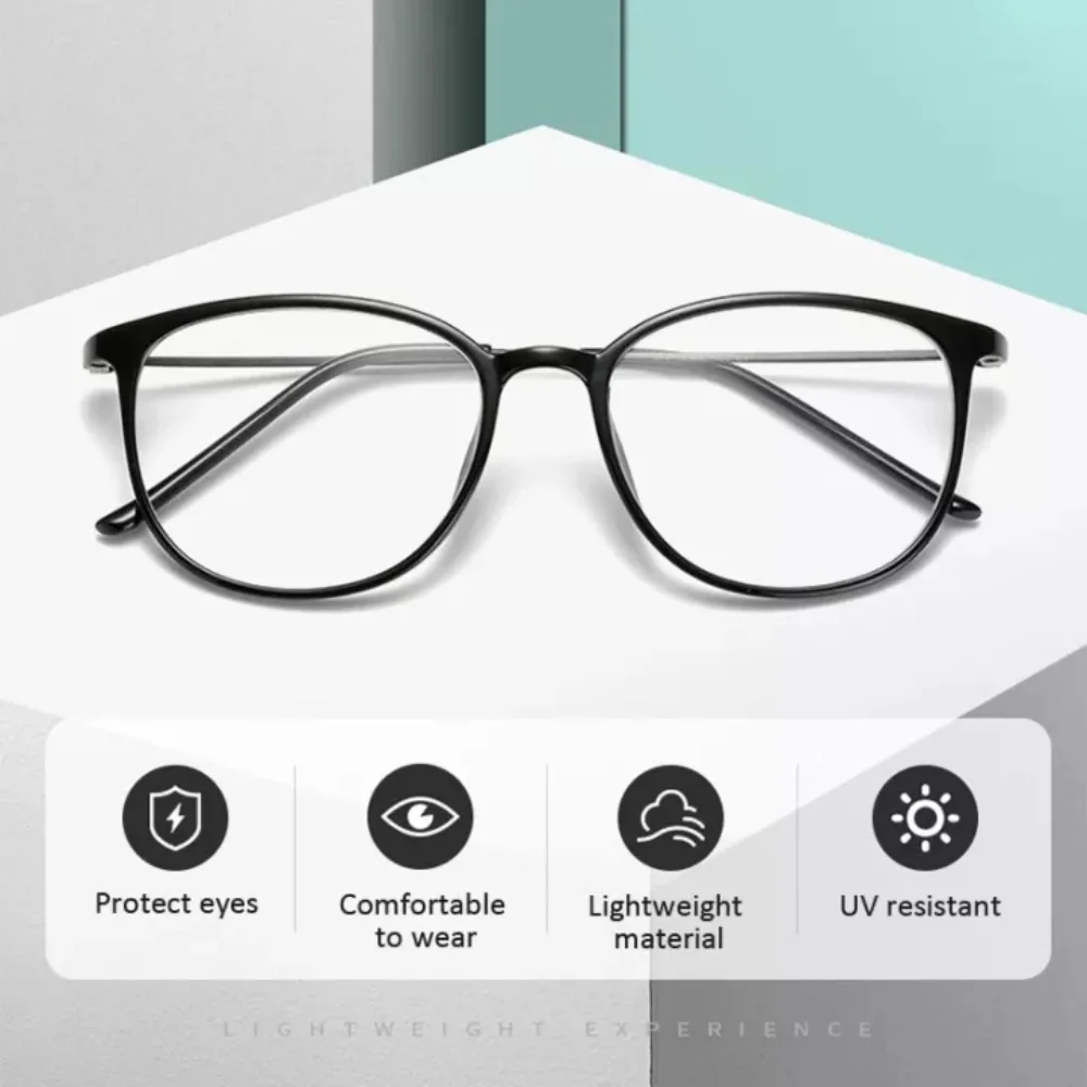 Women Myopia Glasses Men Vintage Blue Light Blocking Eyeglasses Square Small Frame Optical Nearsighted Eyewear 0 To -600 2