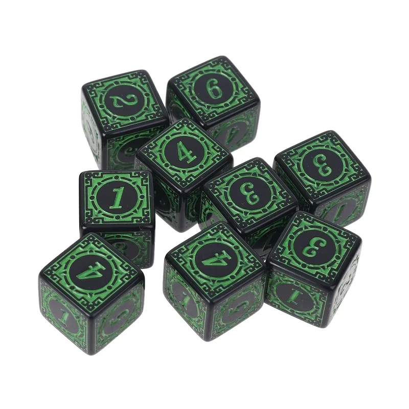 10Pcs D6 ٸü ֻ 簢 ڸ  6    ̺    