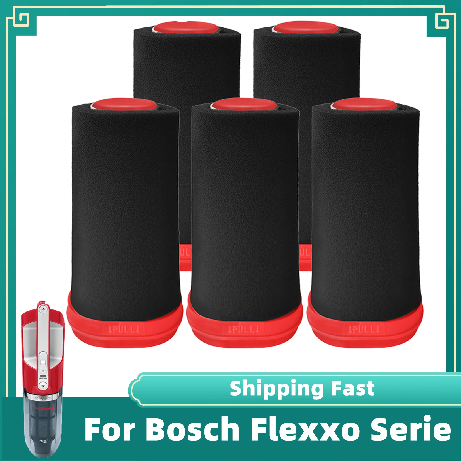 

HEPA Filter For Bosch Flexxo Serie BBH3Z0025 BBH3PETGB BBH3251GB Handheld and Handstick Vacuum Cleaner Parts