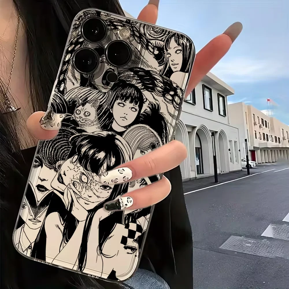 Junji Ito Horror Manga Tomie Transparent Phone Case
