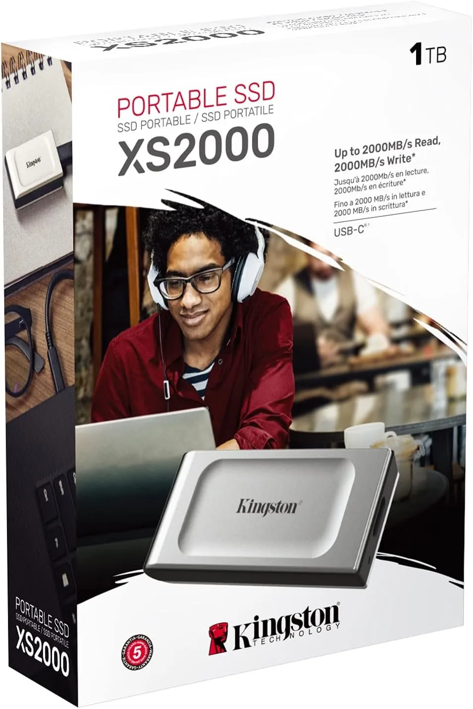 Kingston XS2000 外付けSSD 1TB (4) 500GB x1 Kingston XS2000 High-Performance External SSD | 500GB - 4TB