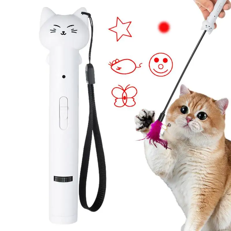 4 In 1 Lasers Pointer Cat Pet Child Toys USB Rechargeable UV Torch Flashlight Mini Pet Training Dog Cat Pointer Teasing Pen alonefire uv flashlight 10w 100 leds 395 nm uv led torch back detector light for dog cat urine pet stains bed bugs scorpions