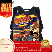 Cartoon Blaze and the Monster Machines Children's School Bag Leisure Travel Backpack Kindergarten Boys Cool Bookbag 1