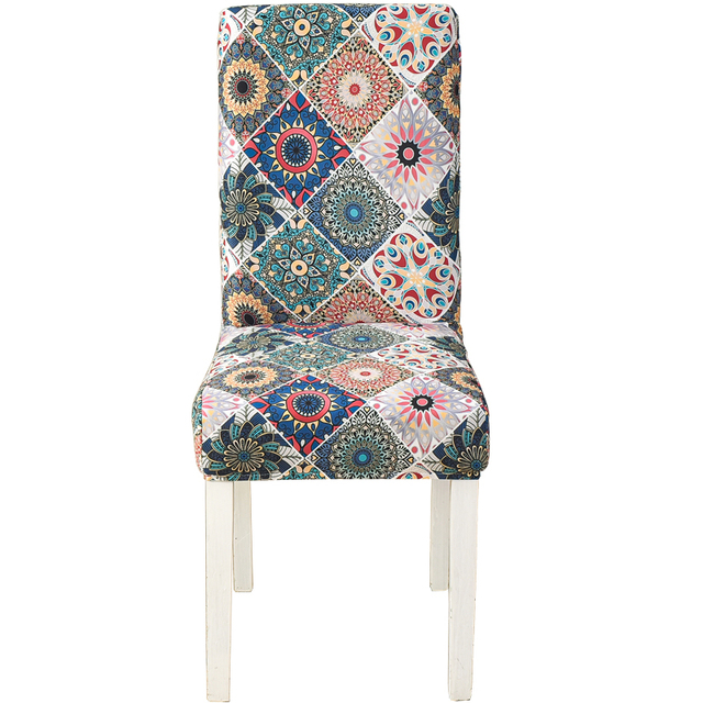 Chair Covers for Dining Room Printed Stretchable Dining Chair Slipcover Washable Removable for Kitchen Hotel,Restaurant