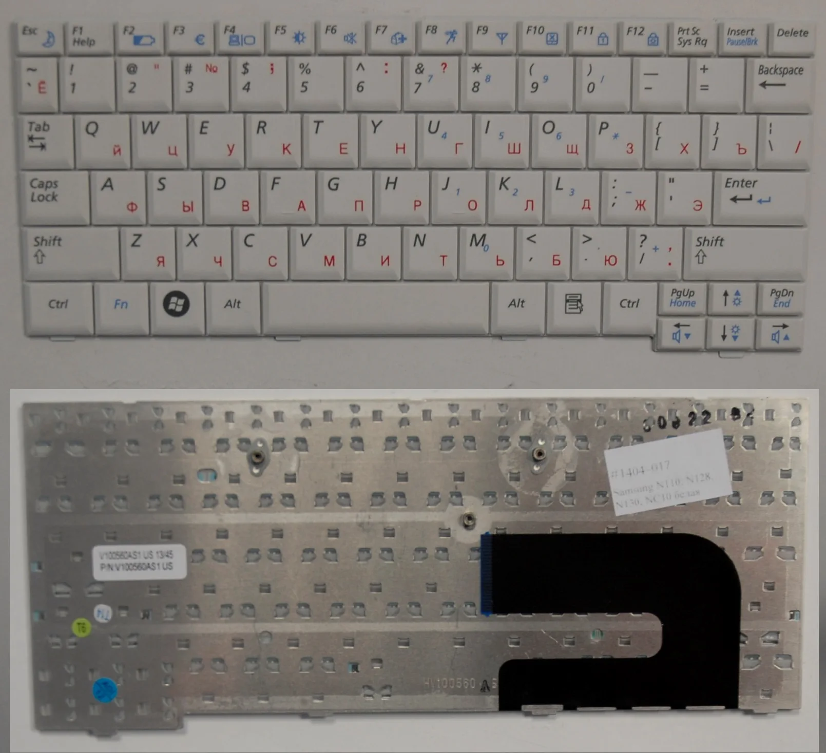 Keyboard for laptop Samsung N110 n128 n130 NC10 White | Компьютеры и офис