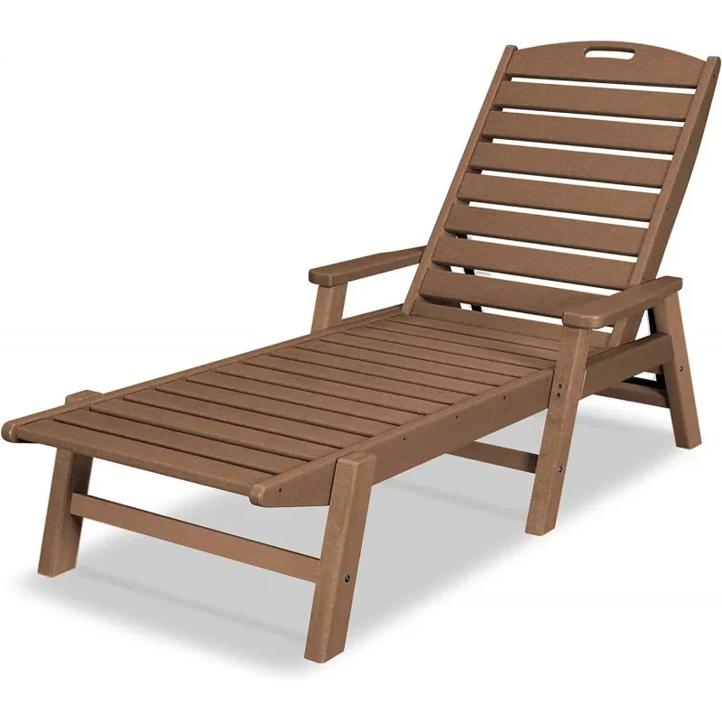 NCC2280TE Nautical Arms Chaise, Teak