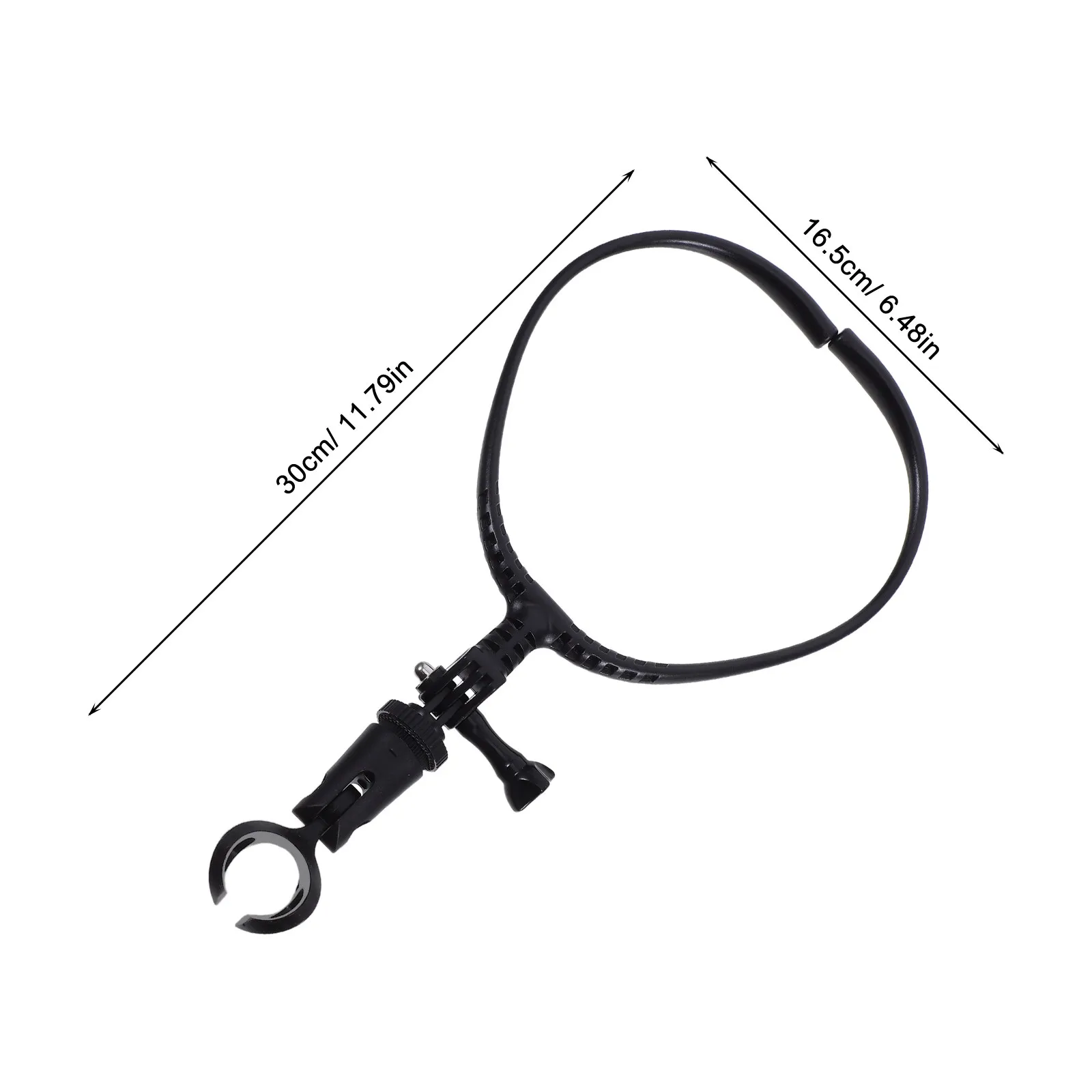 마이크 넥 마운트 마이크 클립 홀더 스탠드 조절 가능한 목걸이형 마이크 홀더, 노래, 호스팅, 야외 라이브 스트리밍용