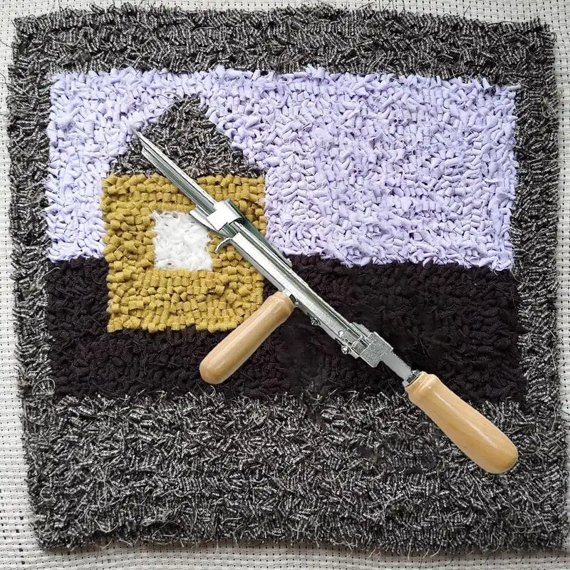 Manual Tufting Tool Handheld Cut Pile Rug Weaving Machine High Speed Rug Making Tool With Wool Yarn And Fabric For Tuft