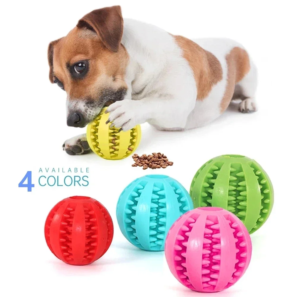 New Soft Pet Dog Toys Ball Interactive Elasticity   Chew Toy Tooth Clean Rubber new pet dog toys toy funny interactive elasticity ball dog chew toy for dog tooth clean ball of food extra tough rubber ball