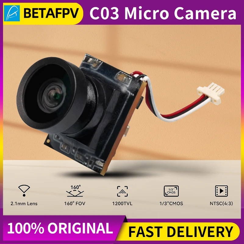 Micro caméra FPV C03 1200TVL WDR 1.52g pour drone micro whoop