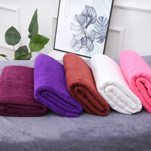 180x200cm Large thick microfiber bath towel absorbent quick-drying multifunctional swimming fitness sports beauty salon towel 5