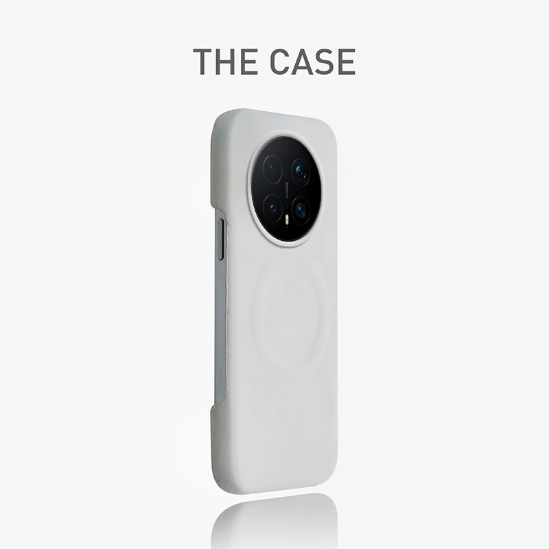 Magsafe Frameless Business PU Leather Magnetic Wireless Charging Case