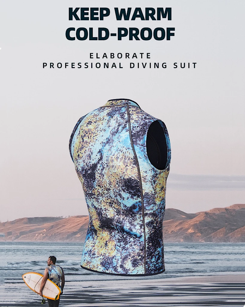 Top Muta Neoprene Senza Maniche - Gilet Per Surf, Immersione E Sport Acquatici Uomo/Donna - Foto 12