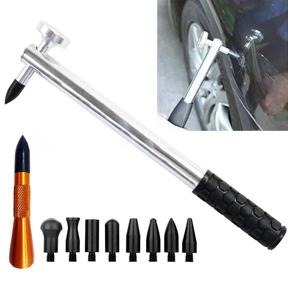 

9Pcs Heads Car Dent Repair Hammer Car Dent Repair Hammer Paintless Tools Shaping Body Sheet Metal Dent Repair Striking Hammer