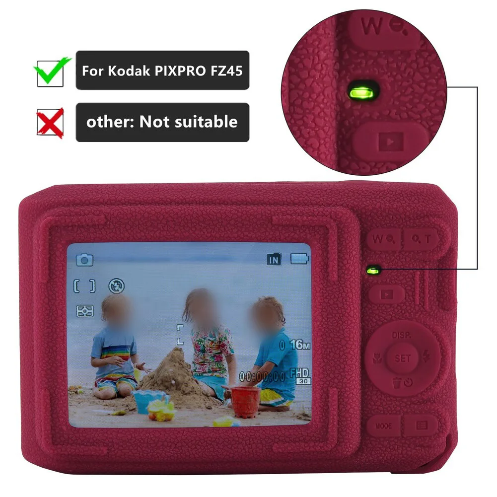 KODAK PIXPRO FZ45 카메라용 부드러운 실리콘 보호 케이스 충격 방..